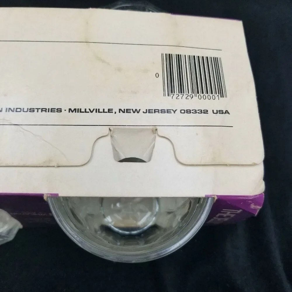 Vintage 80s Wheaton Jelly Glass 4 All Purpose Glass 4